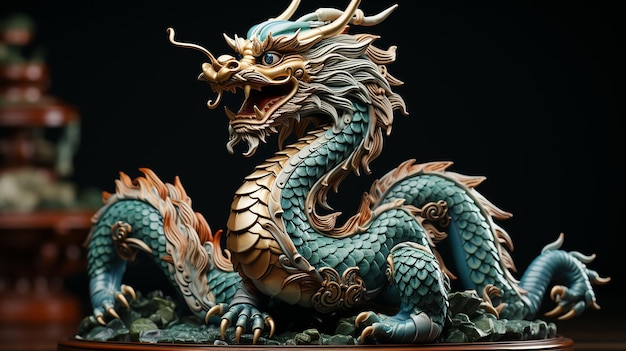 3d photo of dragon design