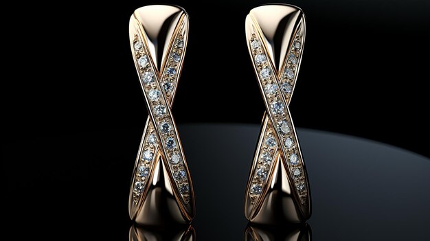 3d photo of earrings jewelry design wallpaper