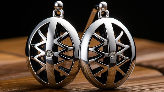 3d photo of earrings jewelry design wallpaper