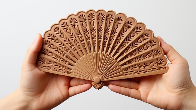 3d photo of a folding fan chines wallpaper