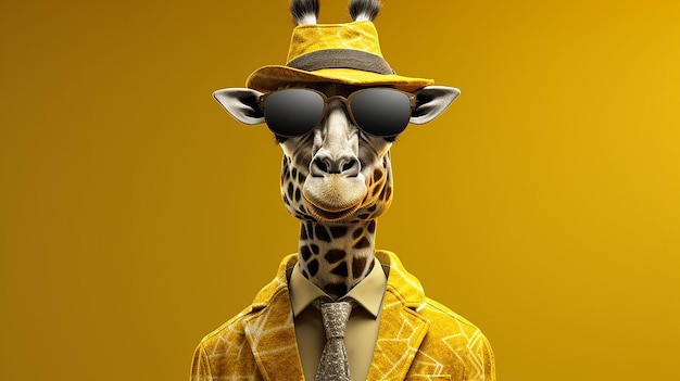 3d photo of giraffe cartoon design