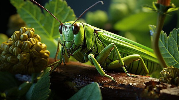 3d photo of grasshopper wallpaper