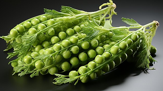 3d photo of a green peas wallpaper