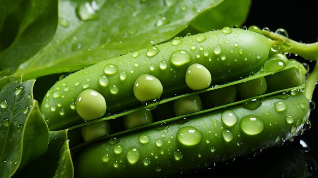 3d photo of a green peas wallpaper