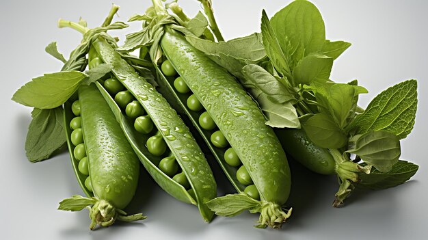 Photo 3d photo of a green peas wallpaper