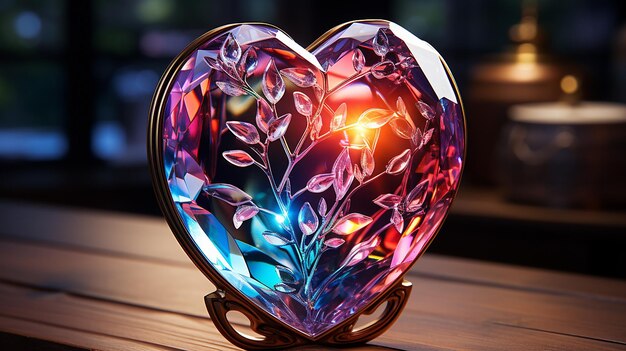 3d photo of a heart wallpaper