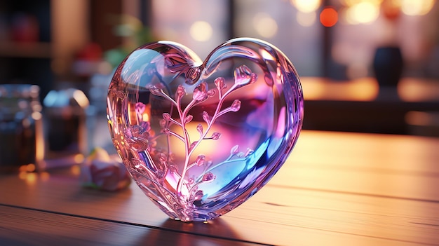 3D-фотография обоев сердца