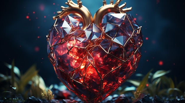 3d photo of heart