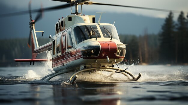 Photo 3d photo of a helicopter wallpaper