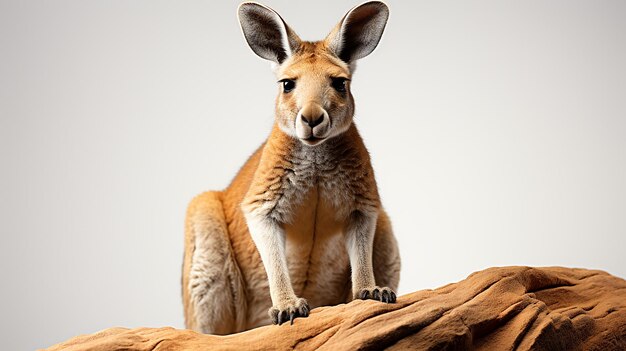 3d photo of a kangaroo wallpaper