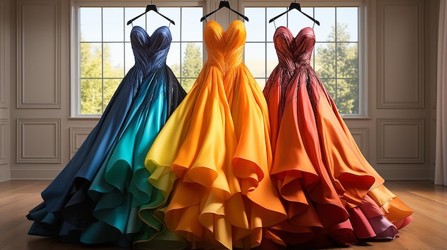 3d photo of ladies dresses