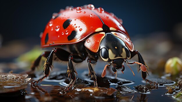 3d photo of lady bug