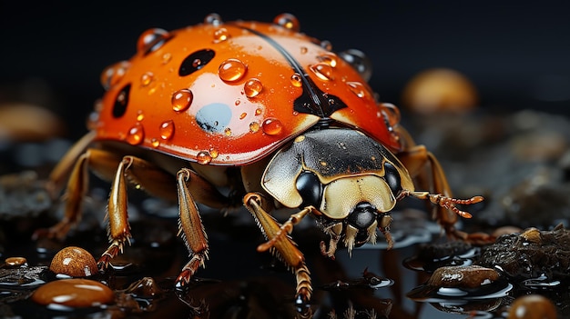 3d photo of lady bug