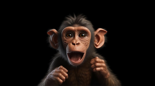 3d photo of monkey