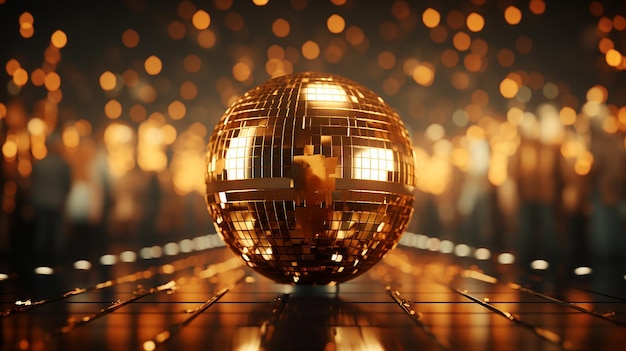 3d photo of a party disco ball wallpaper