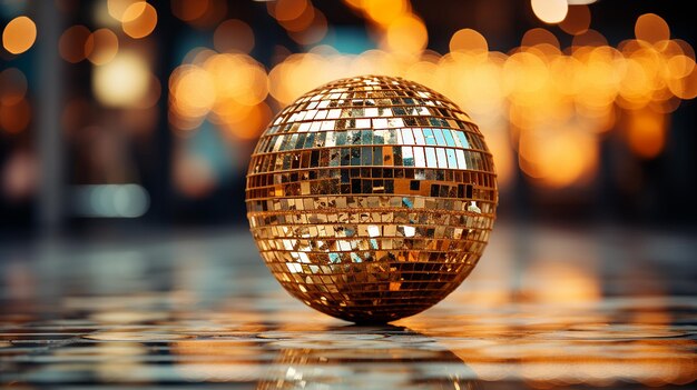 3d photo of a party disco ball wallpaper