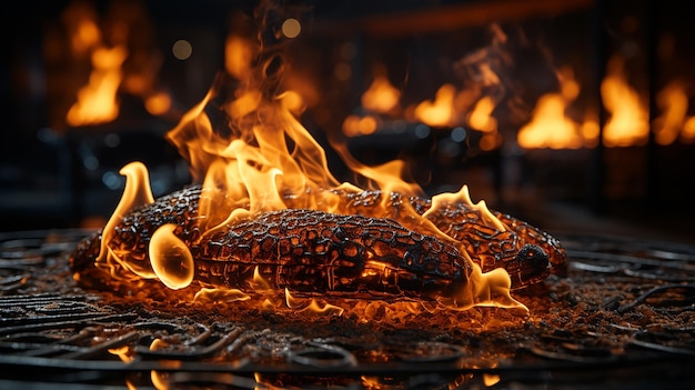 3d photo of a Red hot chili peppers with splashes of water on a black background wallpaper