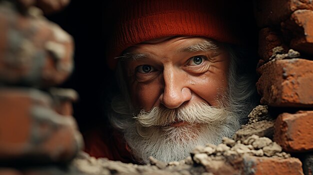 Photo 3d photo of santa claus wallpaper