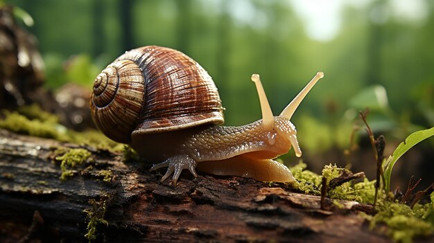 3d photo of a snail wallpaper