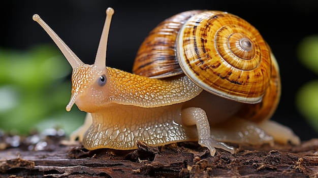 3d photo of a snail wallpaper