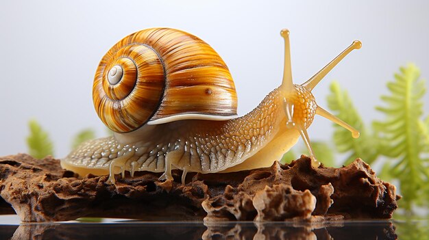 3d photo of a snail wallpaper