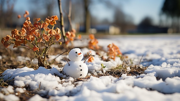 3d photo of snow man wallpaper