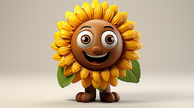 3d photo of sun flower