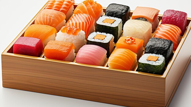 Photo 3d photo of a sushi wallpaper