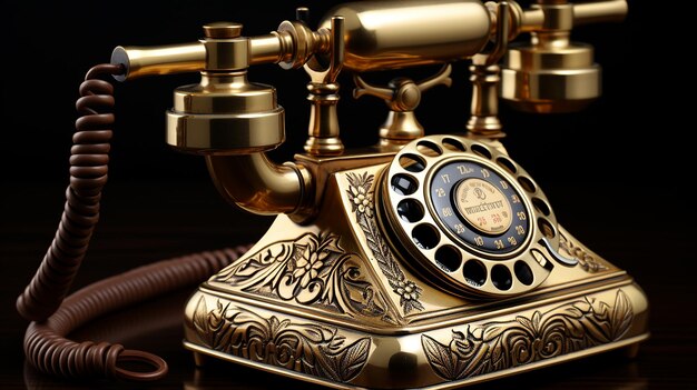 3d photo of a telephone and amazing design wallpaper