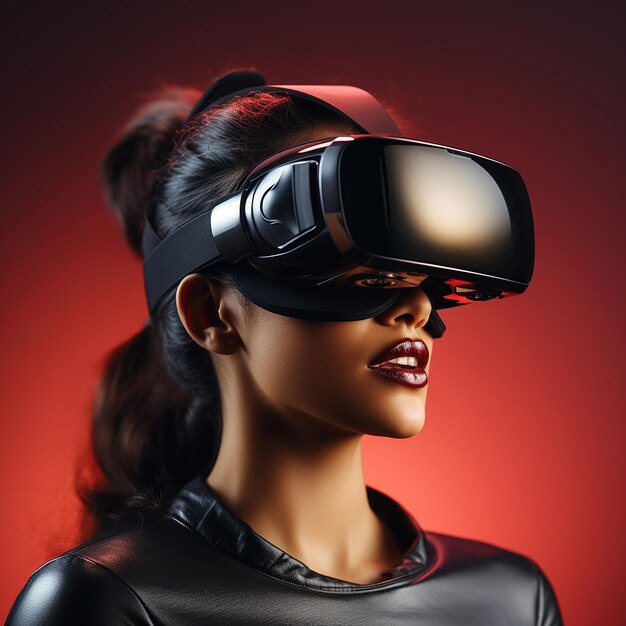 Premium AI Image 3d photo of Virtual Reality Glasses made with