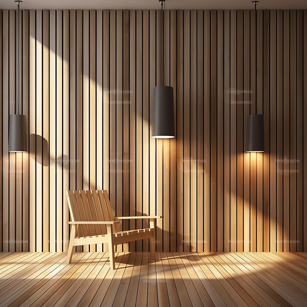 3d photo of wall design wallpaper made with generative ai