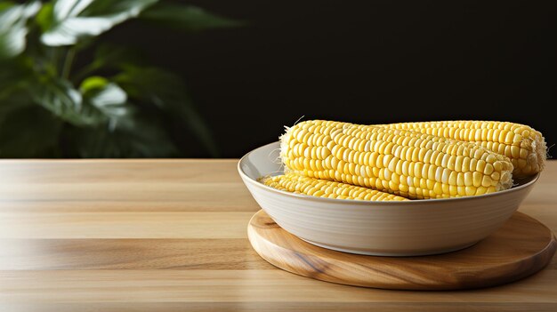 Photo 3d photo of a yellow corn wallpaper