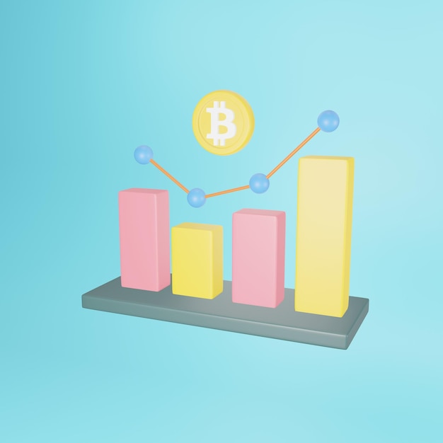 3D Pictogram Illustratie Crypto