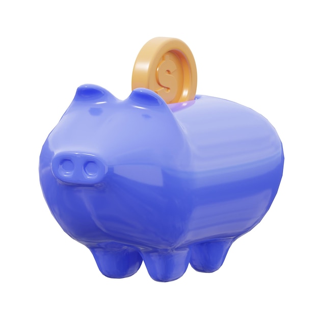 3D Piggy Saving-illustratie