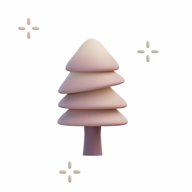 3D Pine Tree Illustration