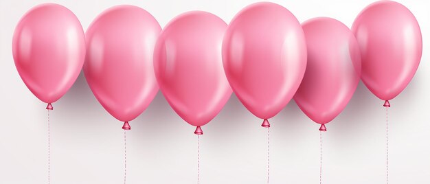 3d pink balloons birthday celebration