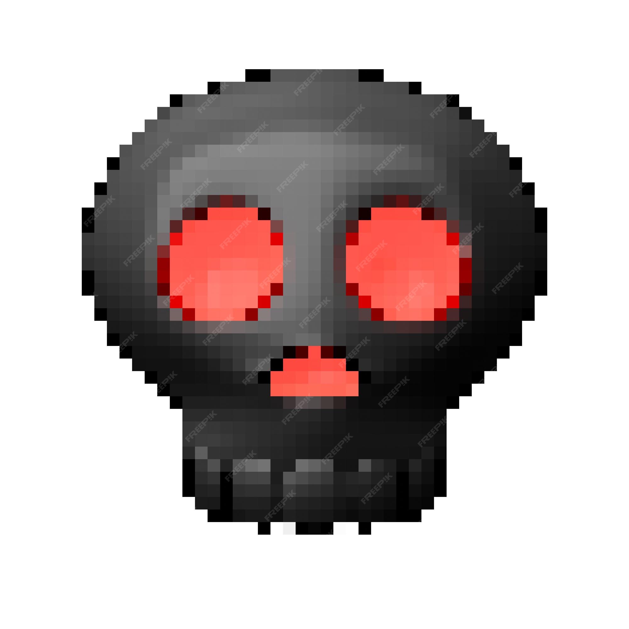 Skull Pixel Art, Halloween Pixel Art