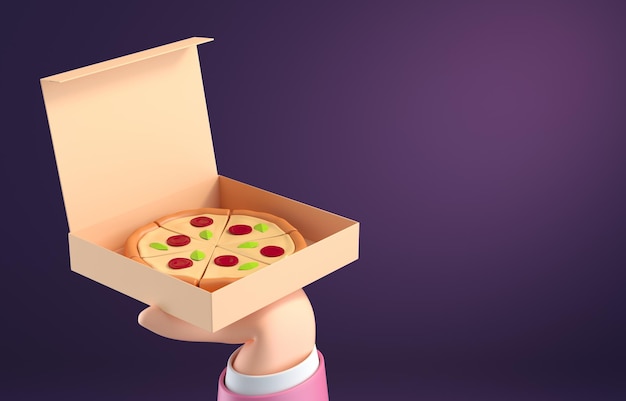 3D Pizza 3D render