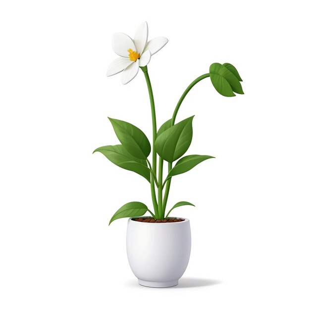 3D-plant plant render bloem