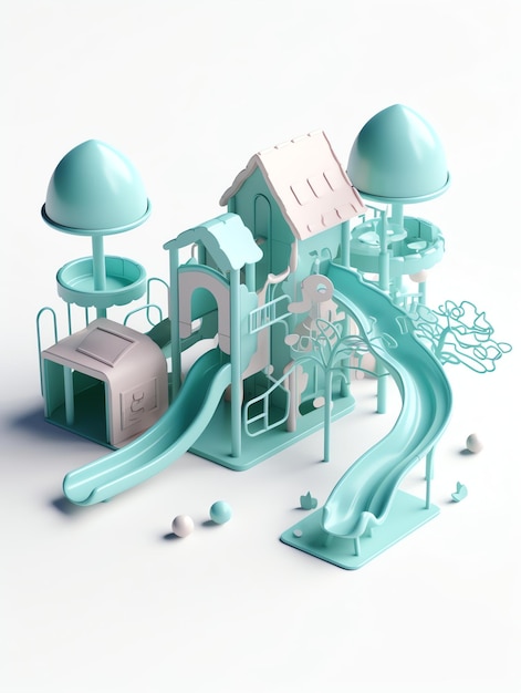 3D playground isolated texture render