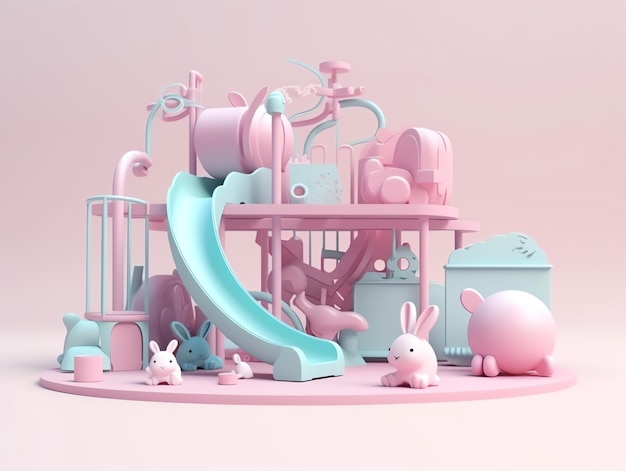 3D playground isolated texture render