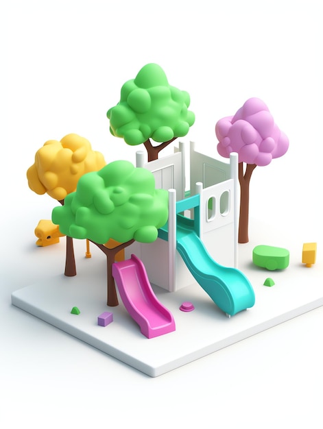 3D playground isolated texture render