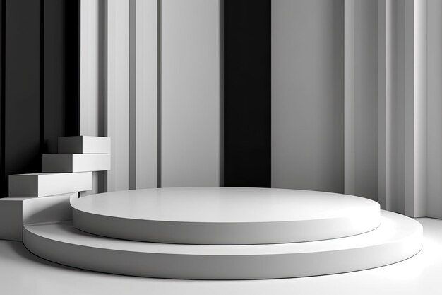 3d podium background