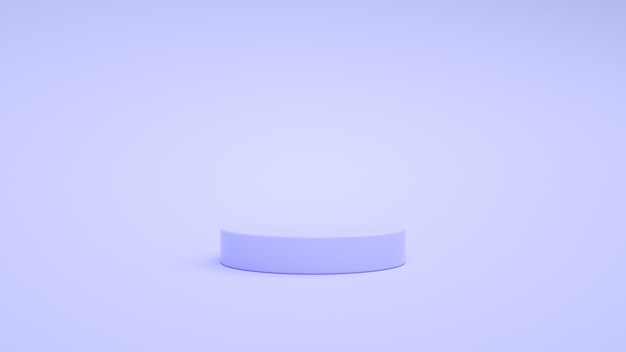 파란색 방에서 파란색의 3D 연단 온라인 쇼핑 휴일 할인 3D 렌더링
