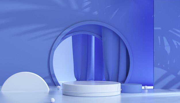 3d podium product display background