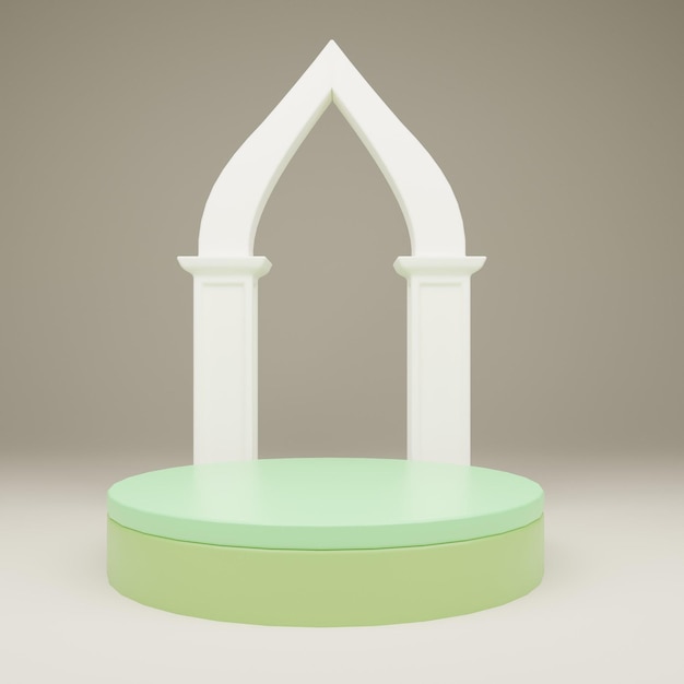 3D Podium Ramadhan-stijl