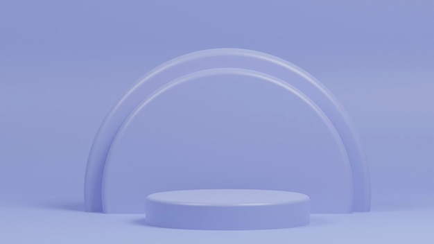 3D-podium rendering vector illustratie product mock up