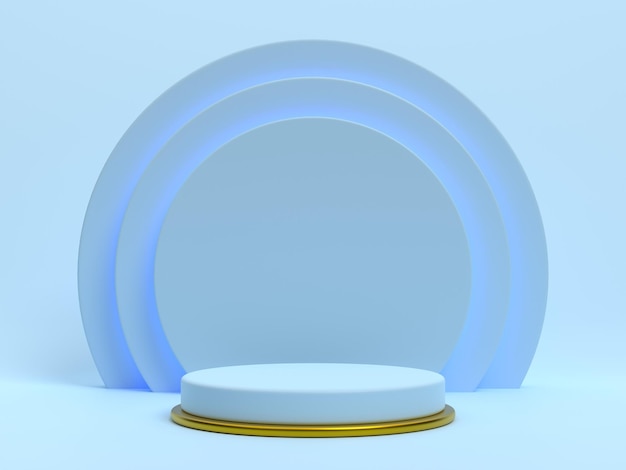 3d podium stage for mockup