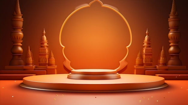 3D-podium voor Diwali-verkoop