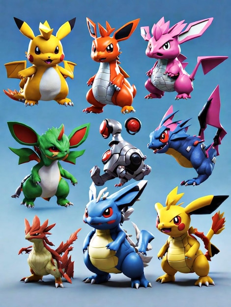 Premium AI Image  3D Pokemon Character